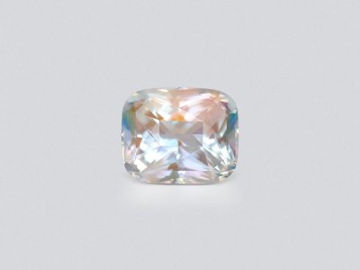 Rainbow moonstone in faceted cushion cut 4.17 carats, Madagascar photo