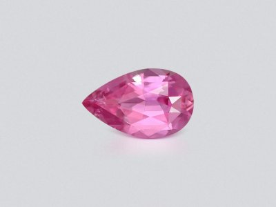 Unheated pear cut vivid pink sapphire 1.03 carats, Madagascar photo