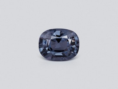 Bluish grey spinel cushion cut 3.38 carats, Burma photo