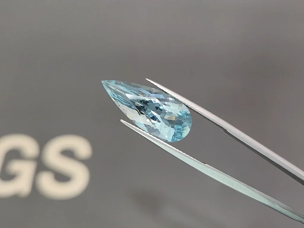 Aquamarine pear cut 8.91 carats, Brazil Image №3