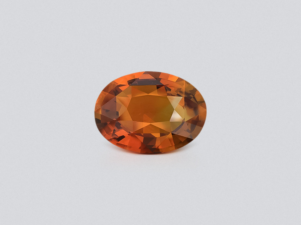 Unheated sapphire Bi-color oval cut 1.03 carats, Madagascar Image №1