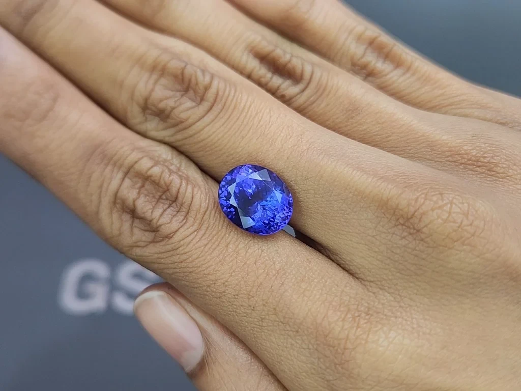 Tanzanite oval cut  7.28 carats, Tanzania Image №2