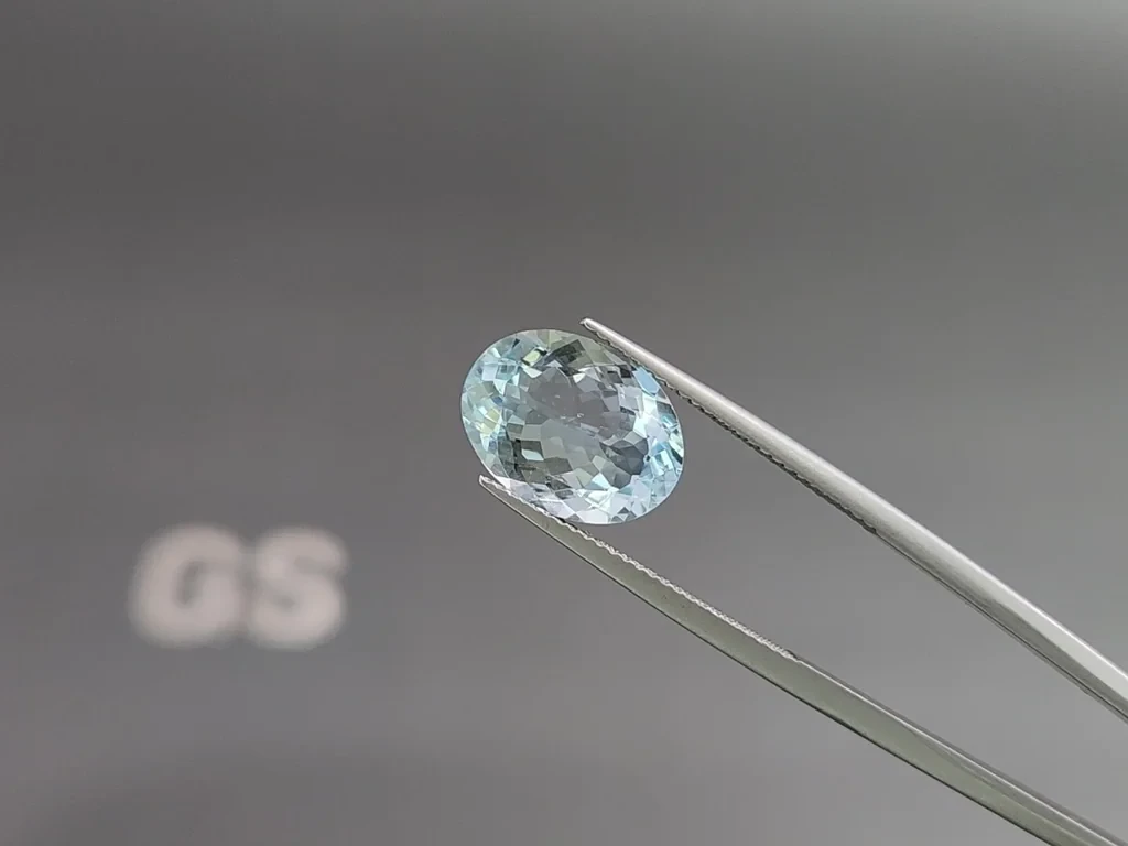 Aquamarine oval cut 4.69 carats, Madagascar  Image №3