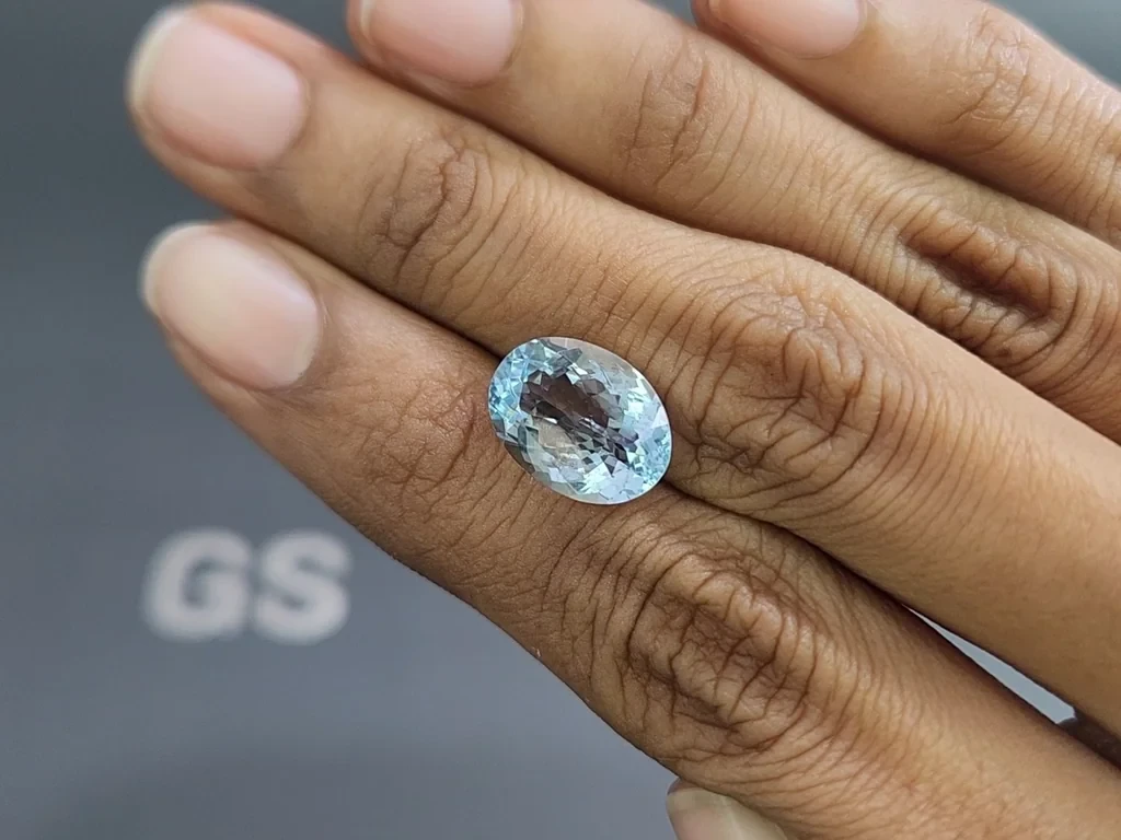 Aquamarine oval cut 4.69 carats, Madagascar  Image №2