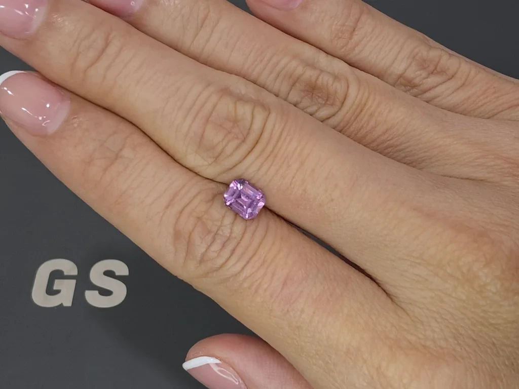 Pink spinel Mahenge octagon cut 1.09 carats, Tanzania Image №2