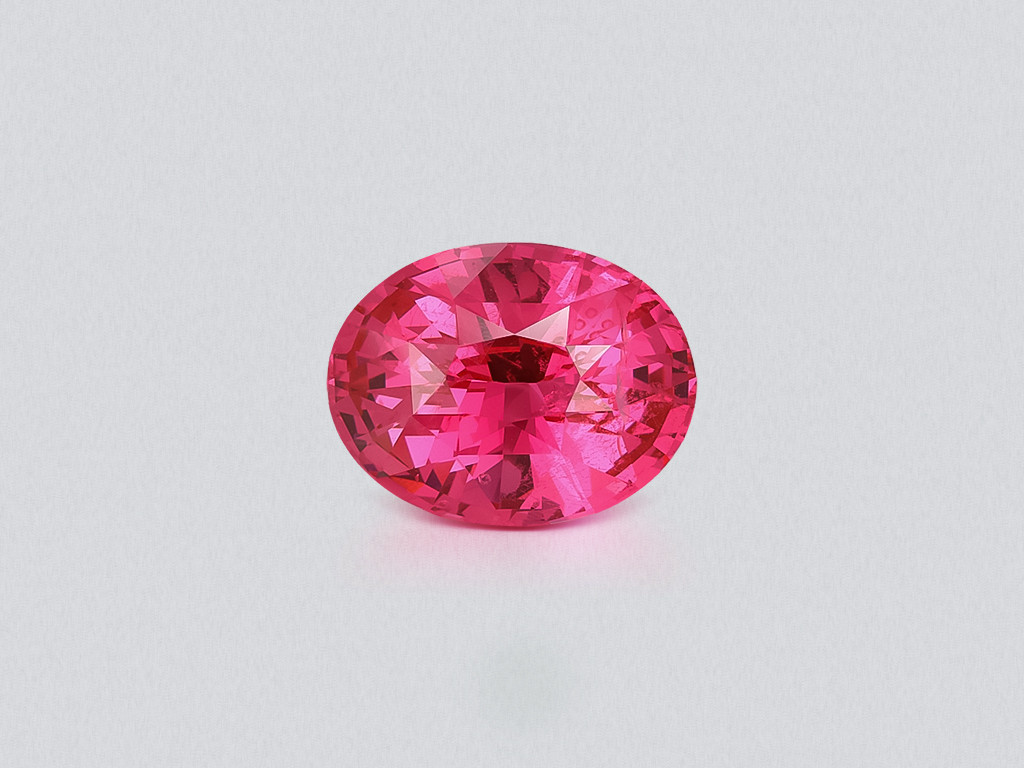 Spinel Mahenge Vivid Pink oval cut 3.07 carats, Tanzania Image №1