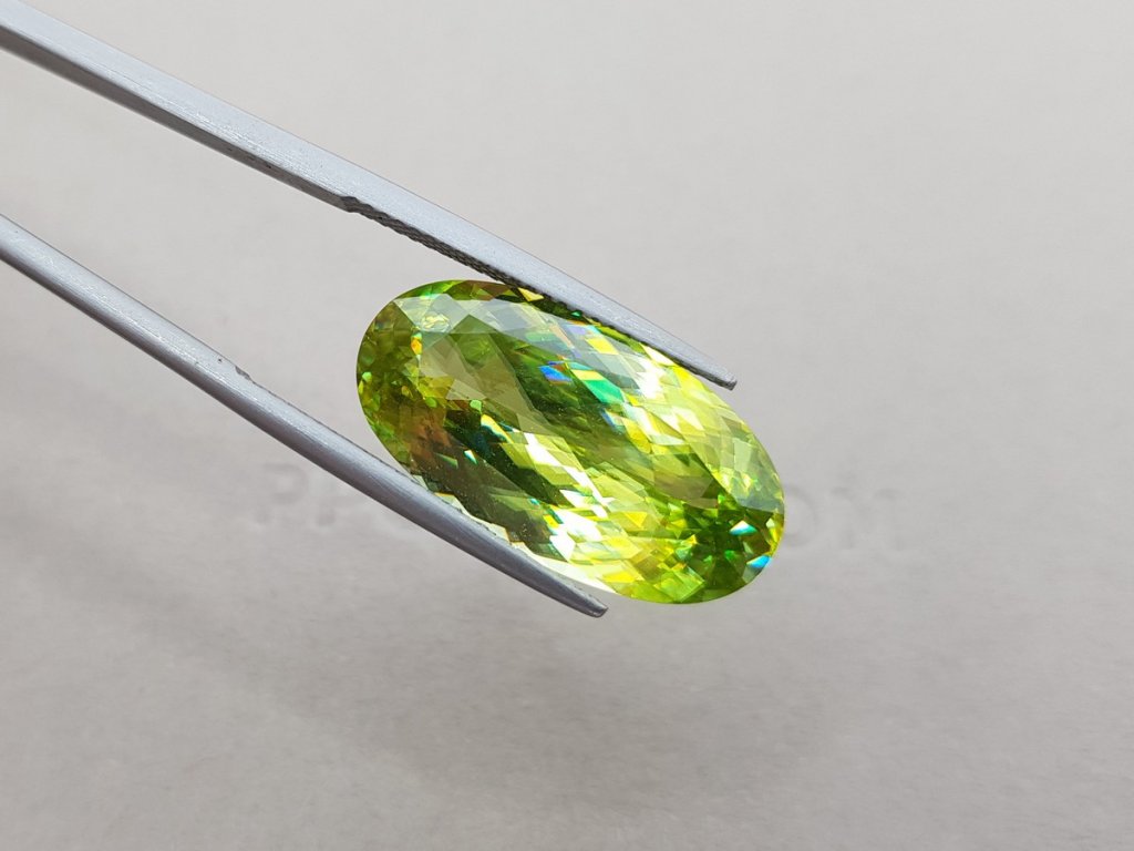Green sphene 12.97 ct, Zimbabwe Image №5