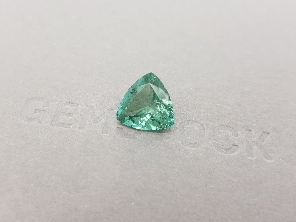 Blue tourmaline, trillion 3.83ct cut, ICA Image №2