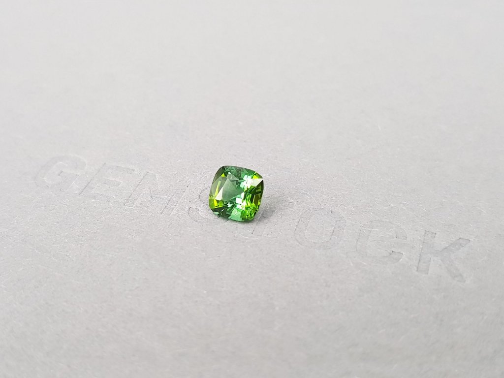 Vivid green cushion cut tourmaline 0.94 ct, Africa Image №3