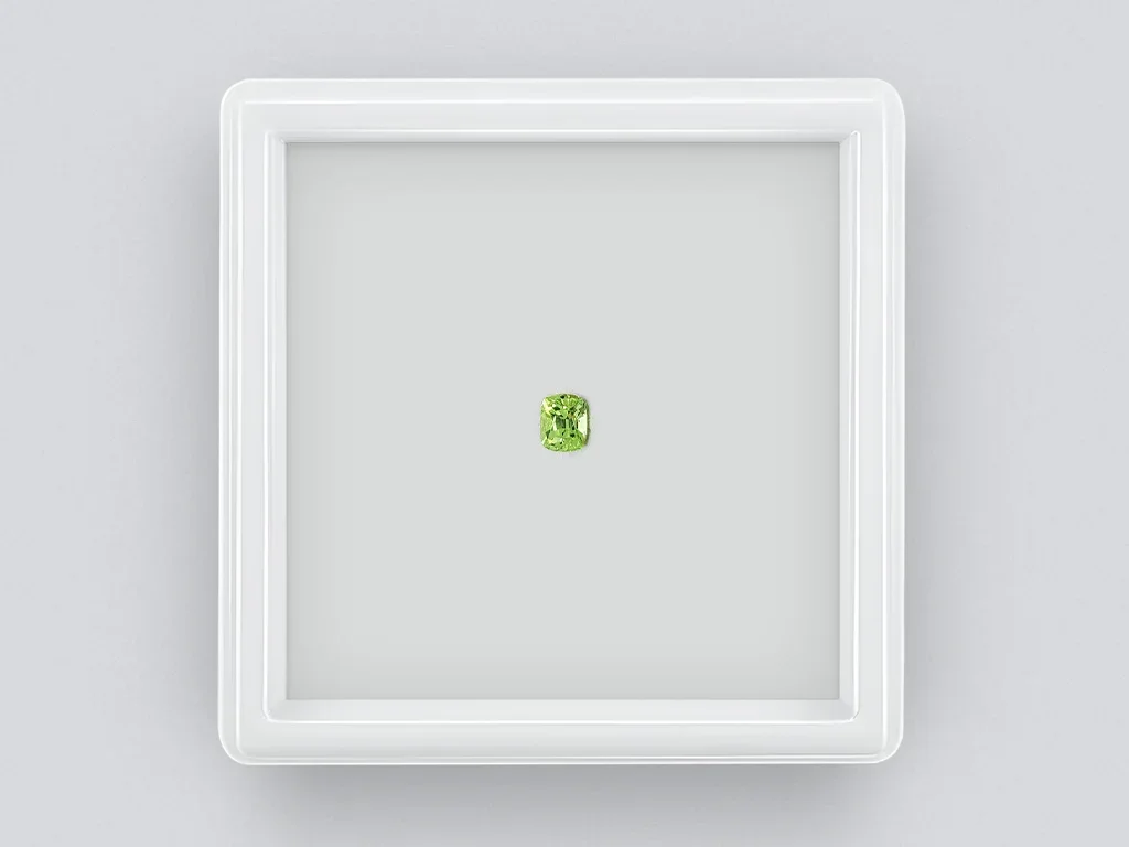 Cushion cut African tsavorite 0.32 ct Image №1