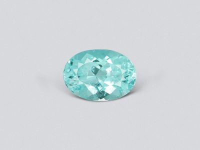 Neon blue Paraiba tourmaline in oval cut 3.00 carats from Mozambique photo