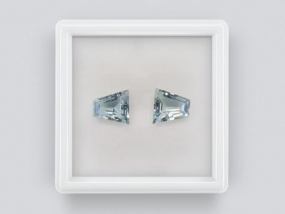 Light blue aquamarines, trapezoid cut, 1.75 carats, Africa  photo