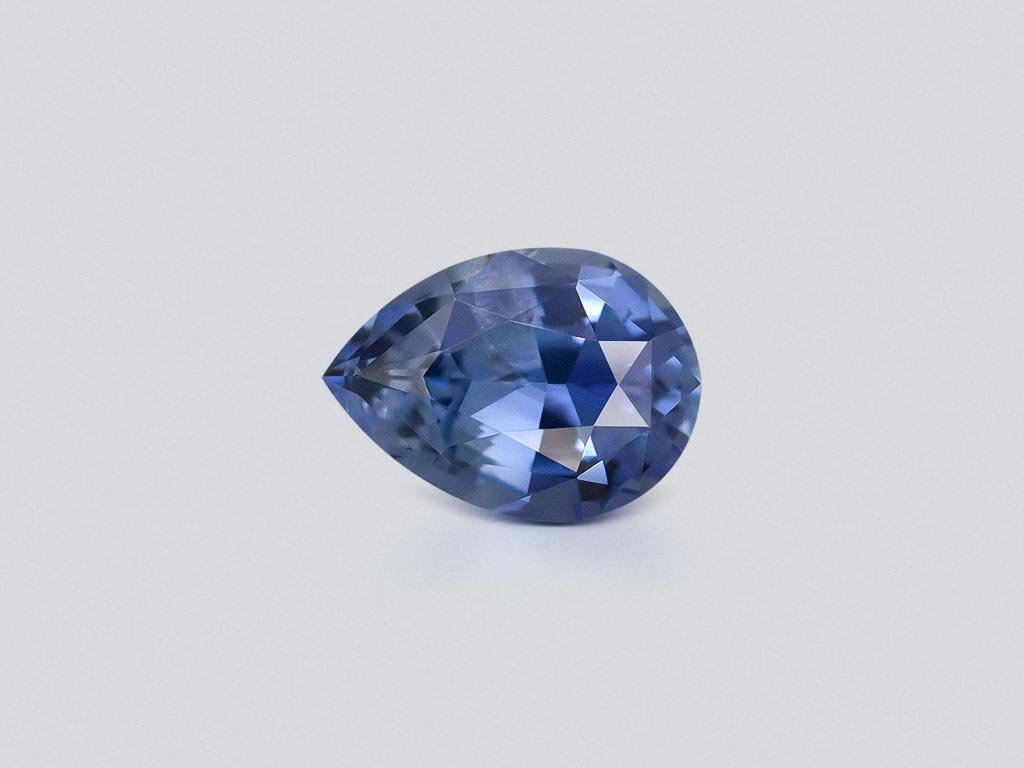 Unheated pear shaped blue sapphire 1.00 carats, Madagascar Image №1
