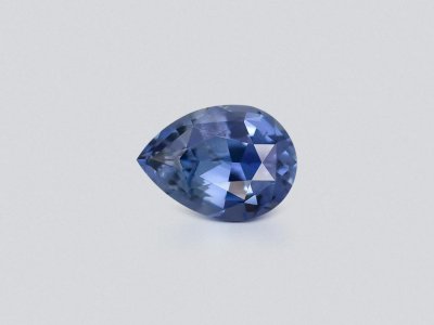 Unheated pear shaped blue sapphire 1.00 carats, Madagascar photo
