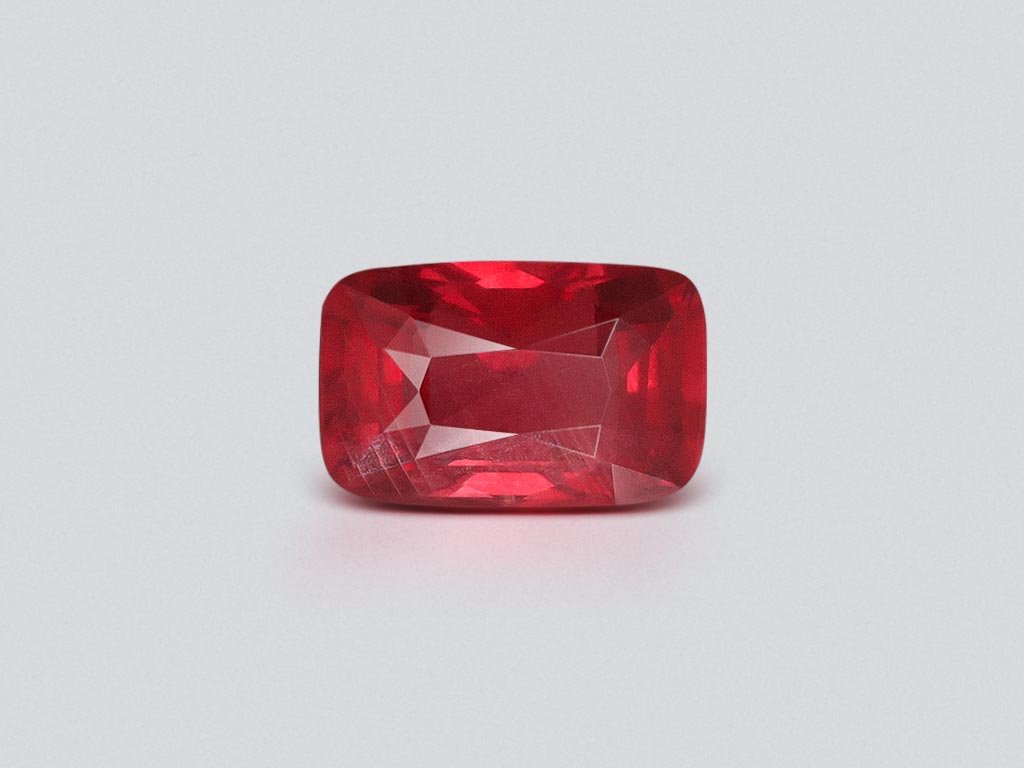 Unheated ruby in cushion cut 2.09 carats, Mozambique Image №1