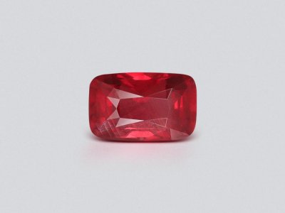 Unheated ruby in cushion cut 2.09 carats, Mozambique photo