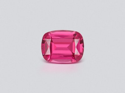 Vivid pink Mahenge spinel in cushion cut 2.68 carats, Tanzania photo