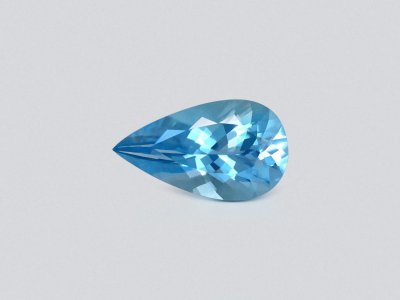 Aquamarine Santa Maria pear cut 4.67 carats, Brazil photo