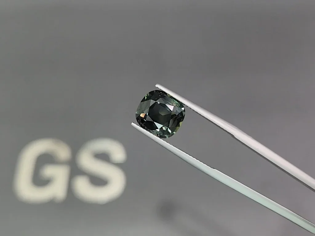 Unheated sapphire Teal cushion cut 5.54 carats, Sri Lanka Image №3
