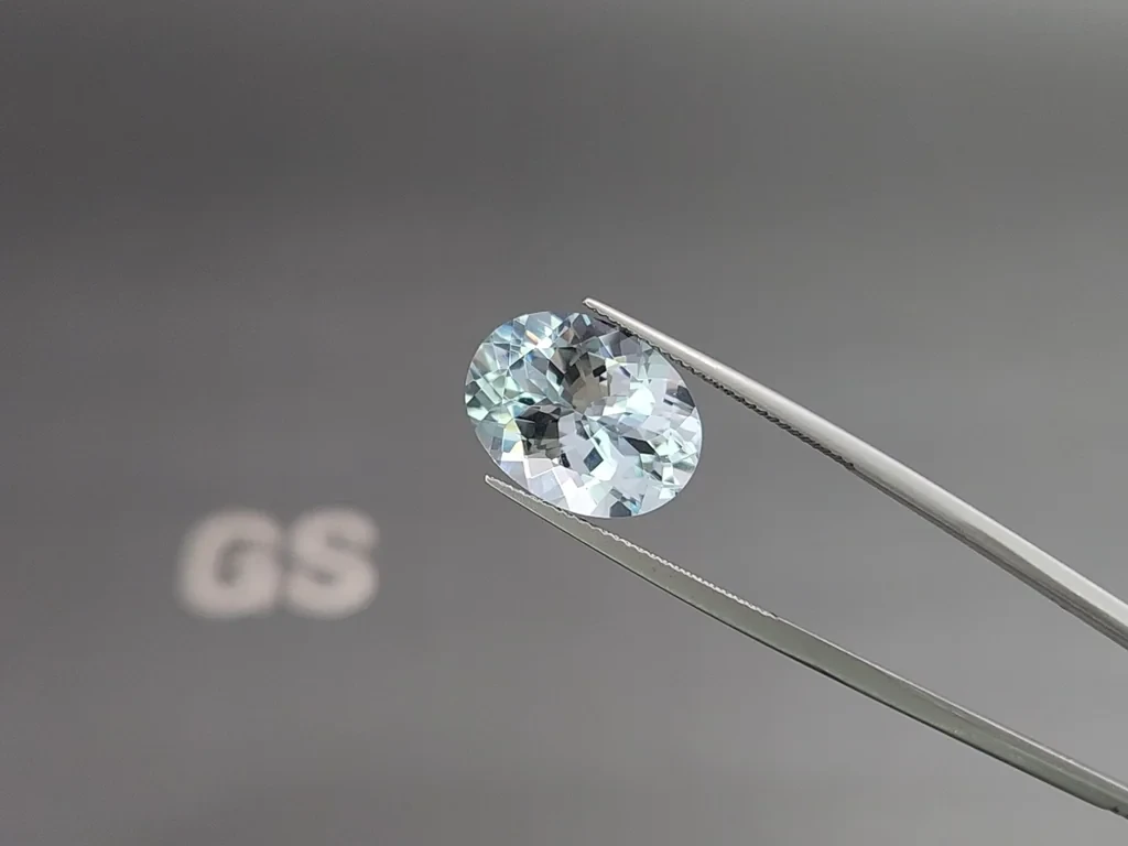 Aquamarine oval cut 9.20 carats, Madagascar  Image №3
