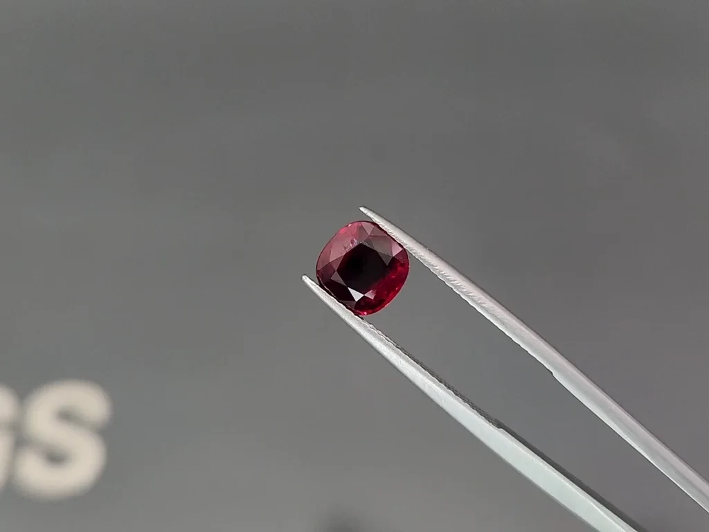 Unheated ruby Pigeon Blood cushion cut 2.12 carats, Burma Image №3