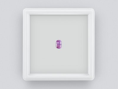 Cushion-cut purple sapphire 0.47 ct photo