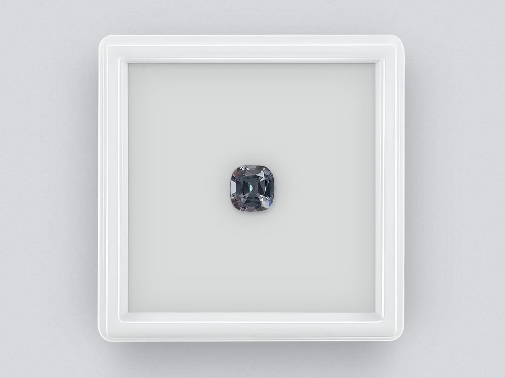 Cushion cut gray spinel 1.11 ct, Burma Image №1