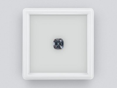 Cushion cut gray spinel 1.11 ct, Burma photo