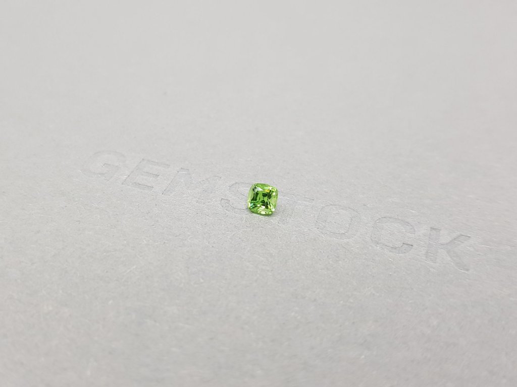 Cushion cut tsavorite garnet 0.30 ct, Africa Image №4