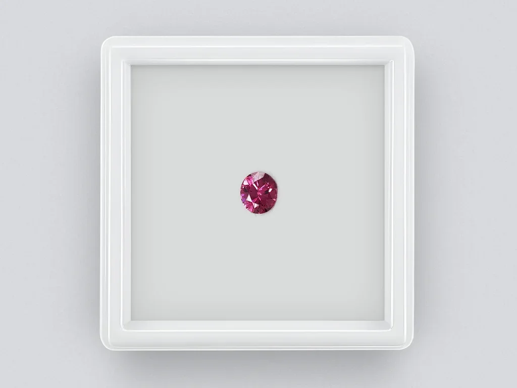 Vivid pink oval cut umbalite garnet 0.99 ct, Tanzania Image №1