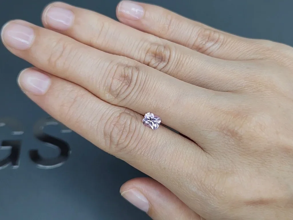 Pink radiant cut sapphire 0.85 carats, Madagascar Image №2