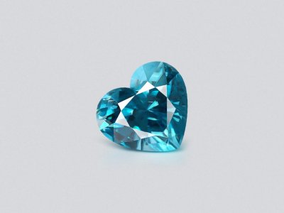 Heart cut blue zircon 5.79ct cambodia  photo