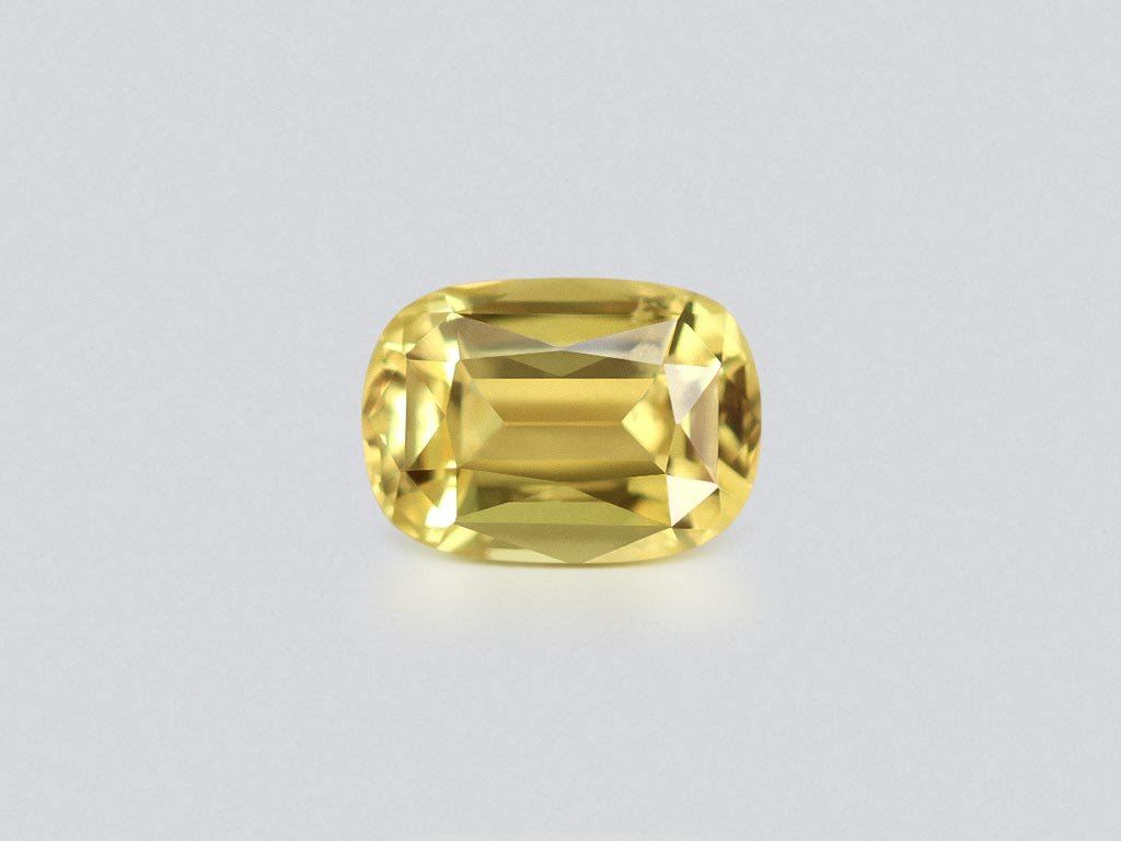Unheated cushion cut yellow sapphire 1,00 carats, Madagascar Image №1