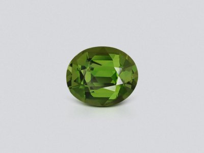 Unheated green sapphire in oval cut 1.57 carats, Madagascar  photo