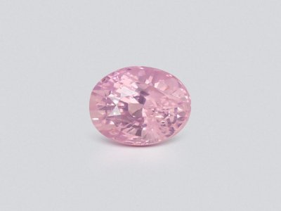 Unheated Baby Pink sapphire in oval cut 2.08 carats, Sri Lanka photo