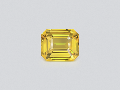 Unheated sapphire Vivid Yellow octagon cut 7.07 carats, Sri Lanka photo