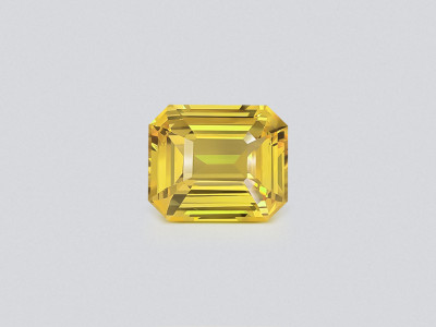 Unheated sapphire Vivid Yellow octagon cut 7.07 carats, Sri Lanka photo