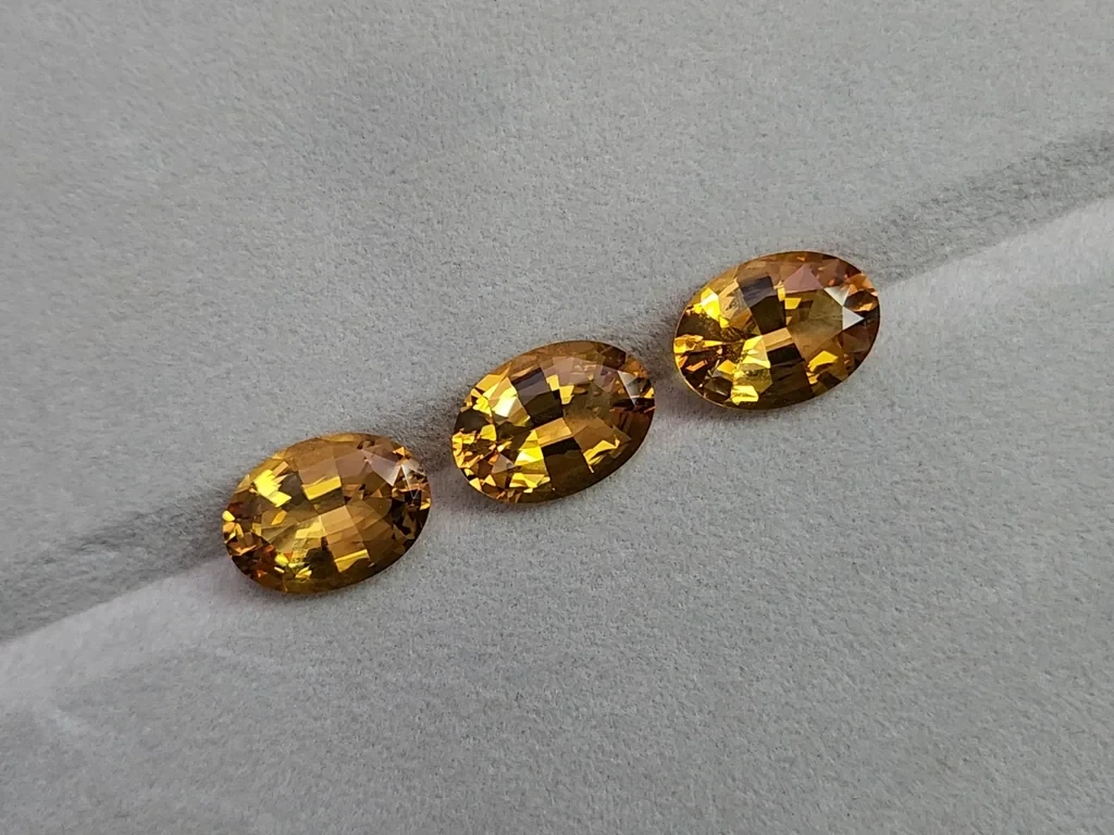 Set citrine high precision oval cut 29.05 carats, Africa Image №5