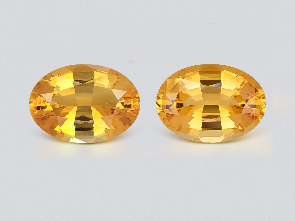 A 19.79-carat, high-precision oval-cut citrine set from Africa Image №1