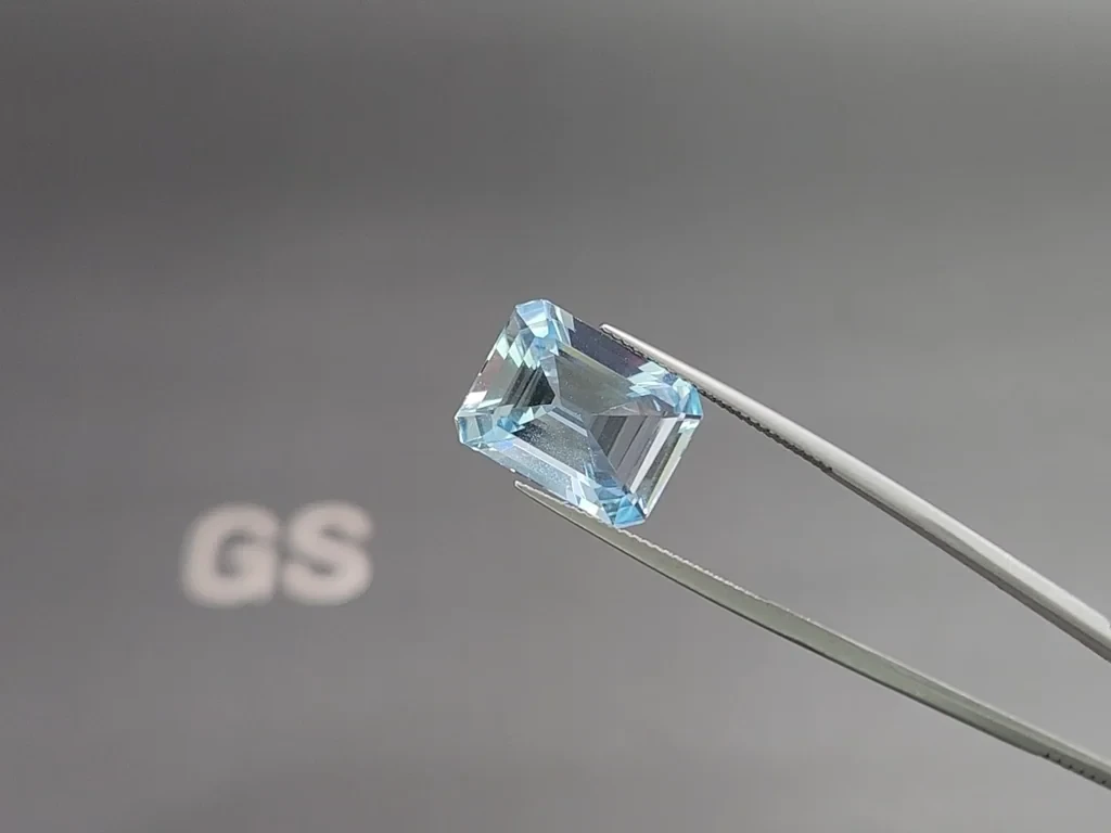 Aquamarine octagon cut 11.01 carats, Madagascar  Image №3