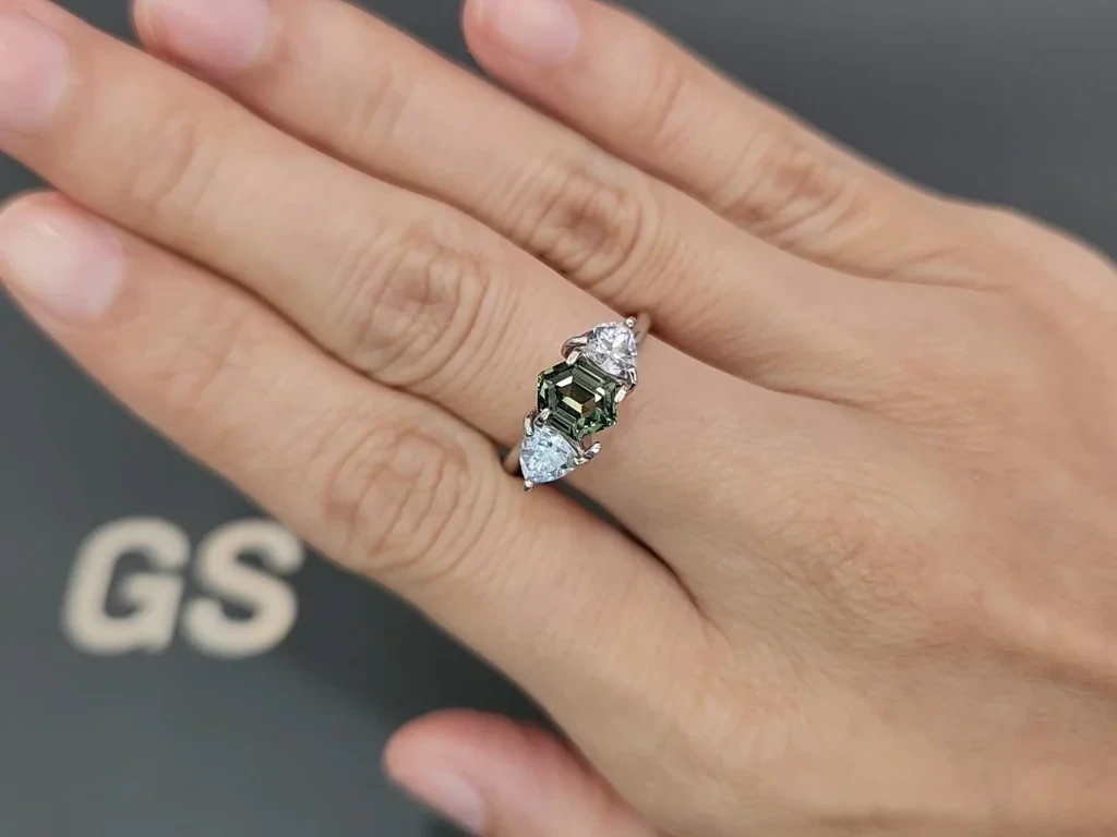 Unheated sapphireTeal fancy cut 1.20 carats, Madagascar Image №5