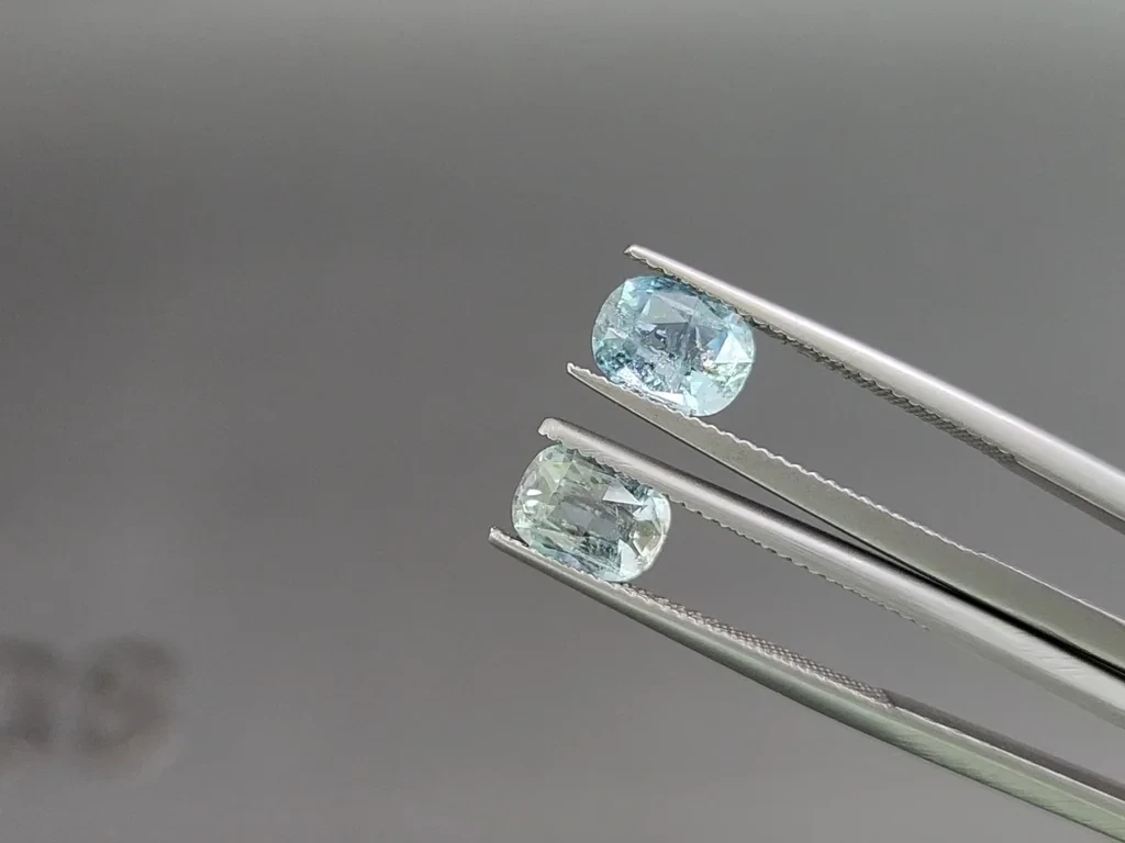 Set of aquamarines cushion cut 3.12 carats, Madagascar Image №3