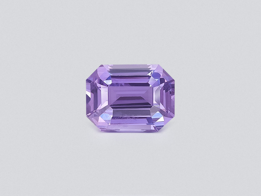 Unheated lavender sapphire octagon cut 2.04 carats, Sri Lanka Image №1