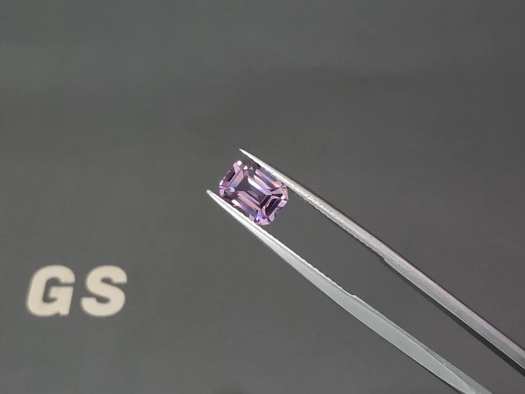 Spinel Mahenge violet pink octagon cut 2,05 carats, Tanzania Image №3