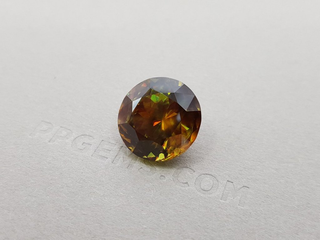 Sphene with red flashes 13.94 ct, Madagascar Image №3