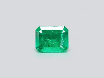 Intense Colombian Vivid Green emerald octagon cut 1.66 ct photo