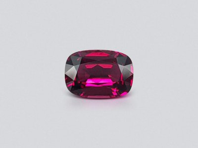 Purple rhodolite umbalite in cushion cut 6.52 ct, Tanzania photo