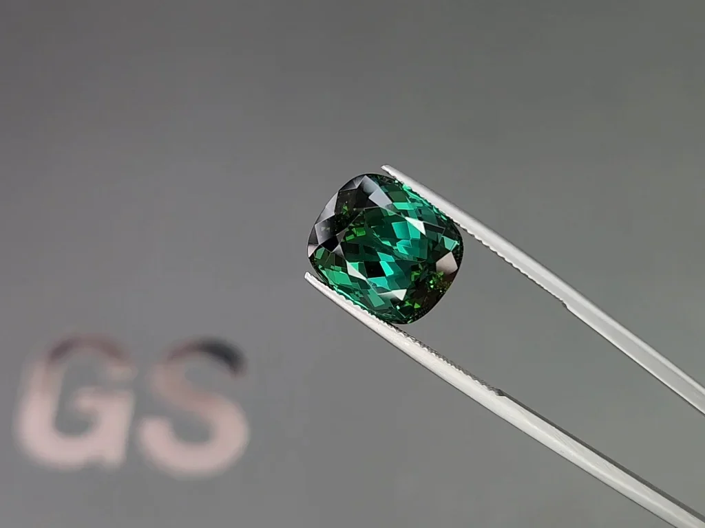 Cushion-cut greenish-blue tourmaline 11.38 carats  Image №3