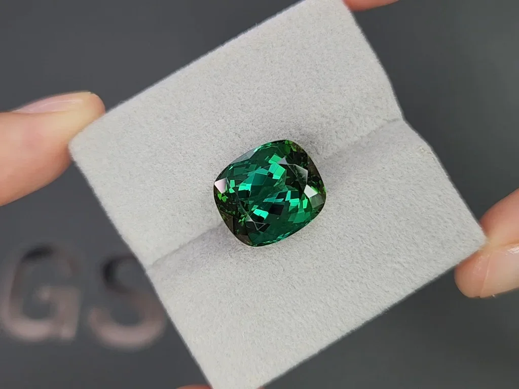 Cushion-cut greenish-blue tourmaline 11.38 carats  Image №4