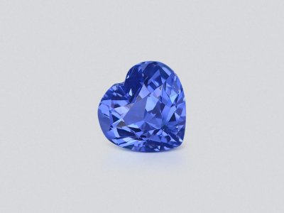 Unheated intense blue sapphire in heart shape 1.69 carats, Sri Lanka photo